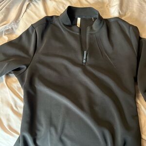 7 Diamonds Black Men's pullover quarter zip